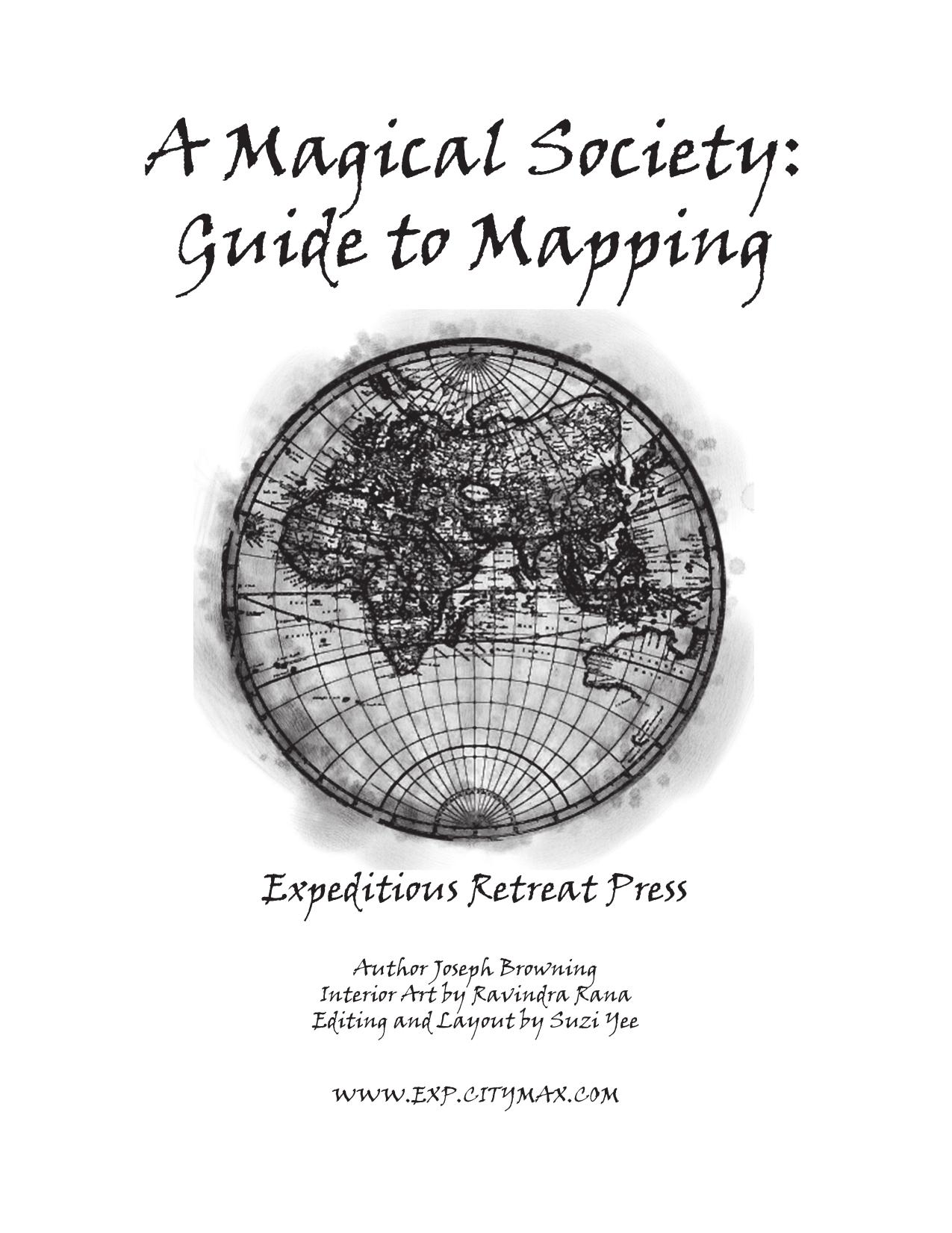 A Magical Society: Guide to Mapping